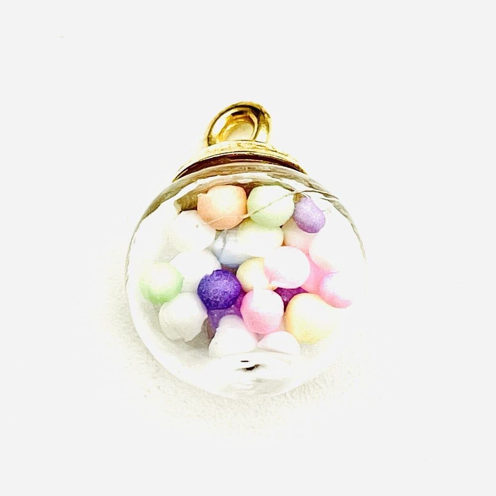 1675 10PC 16mm Colorful Glass Ball Charms Pendant for Earring Jewelry